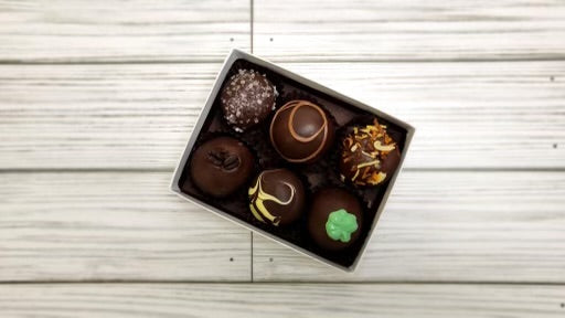 Truffle Assortment Gift Box-6 piece Dark Chocolate