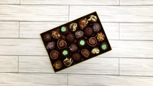 Truffle Assortment Gift Box-24 piece Dark Chocolate